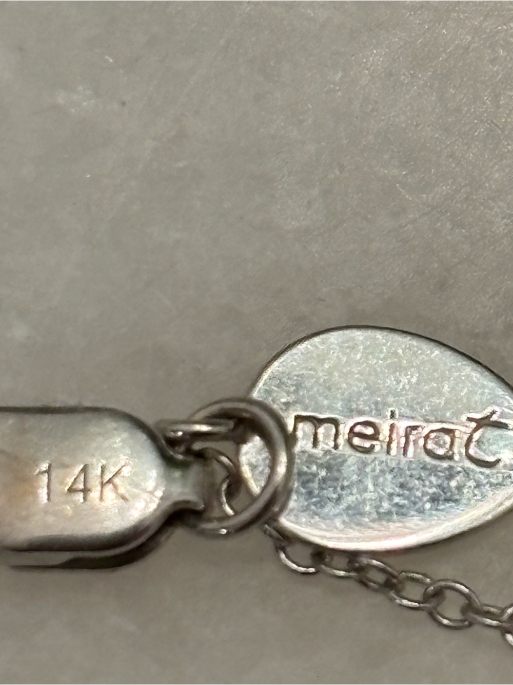 Meira T Silver Tiny Drop Charm Necklace - Picture 3 of 5